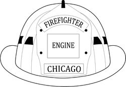 fire fighter helmet engine chicago vector file SVG DXF EPS PNG JPG FILE