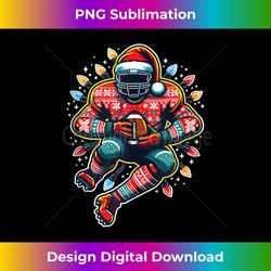american football footballspieler ugly christmas footballer tank top - classic sublimation png file - spark your artistic genius