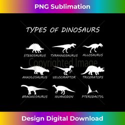 9 Types Of Dinosaurs DINO Paleontology - Bespoke Sublimation Digital File - Chic, Bold, and Uncompromising