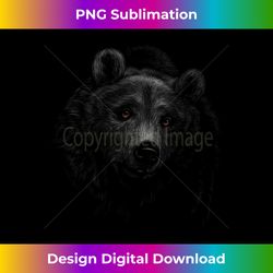 brown bear head black art gifts for lovers bears animals - eco-friendly sublimation png download - striking & memorable impressions