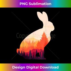 Forest Animal Lover Gift Easter Rabbit - Minimalist Sublimation Digital File - Infuse Everyday with a Celebratory Spirit