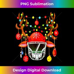 Christmas Football Santa Hat Sports Xmas Team Lovers Holiday Tank Top - Edgy Sublimation Digital File - Immerse in Creativity with Every Design
