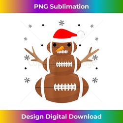 christmas football snowman football christmas - luxe sublimation png download - animate your creative concepts