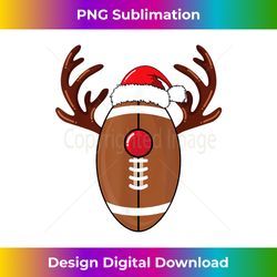Football Reindeer Antlers Christmas Funny - Artisanal Sublimation PNG File - Infuse Everyday with a Celebratory Spirit