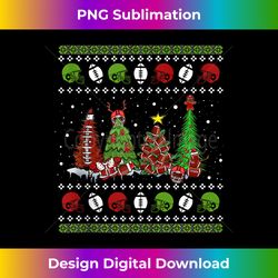 Christmas Football Tree Ugly Xmas Sport Football Lovers Gift Tank Top - Innovative PNG Sublimation Design - Access the Spectrum of Sublimation Artistry