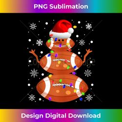 christmas football snowman kids football tank top - eco-friendly sublimation png download - striking & memorable impressions