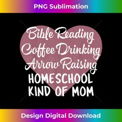 Bible Reading Coffee Drinking Arrow Raising Homeschool - Futuristic PNG Sublimation File - Ideal for Imaginative Endeavors