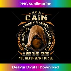 As a CAIN I have 3 sides ninja custom name birthday gift - Sophisticated PNG Sublimation File - Channel Your Creative Rebel