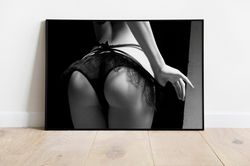 Erotic Poster, Nude Wall Art, Sexy Women Art, Bedroom Decor Artwork, Sensual Women Art