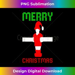 Foosball Player Merry Christmas - Deluxe PNG Sublimation Download - Enhance Your Art with a Dash of Spice