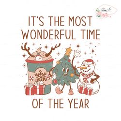 The Most Wonderful Time Of The Year Christmas Coffee SVG
