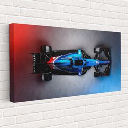 Alpine Renault F1 Team Canvas or Poster, Alpine A521, Canvas, 5 Piece Canvas, Legend Formula 1 Car Poster Gift, Ready to