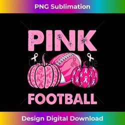 In October We Wear Pink Football Breast Cancer Awareness - Eco-Friendly Sublimation PNG Download - Access the Spectrum of Sublimation Artistry