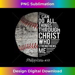 christian baseball men boys kids philippians religious gifts - minimalist sublimation digital file - immerse in creativity with every design