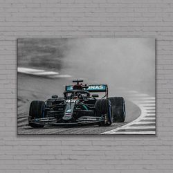 Lewis Hamilton CanvasPoster, Lewis Hamilton Canvas Print Art, Formula One F1 Grand Prix, Hamilton Fan Gifts, Ready to Ha