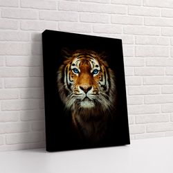 Tiger Canvas Wall Art, Animal Painting, Tiger Rolled Canvas, Animal Canvas Wall Art, Tiger Poster, Ready to Hang