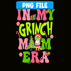 Bluey And Grinchmas PNG, Christmas Tree PNG, Bluey And Santa Claus PNG