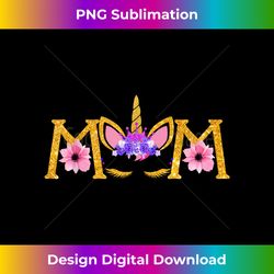 Unicorn Mom Mamacorn Mommy of the Unicorn Girl - Contemporary PNG Sublimation Design - Enhance Your Art with a Dash of Spice