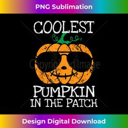 Kids Coolest Pumpkin In The Patch Halloween Boys Girls Teens - Luxe Sublimation PNG Download - Tailor-Made for Sublimation Craftsmanship