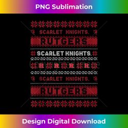 Rutgers University Scarlet Knights Ugly Christmas Tank Top - Sophisticated PNG Sublimation File - Pioneer New Aesthetic Frontiers