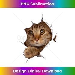Sweet Kitten Torn Cloth - Funny Cat Lover Cat Owner Cat Lady - Bespoke Sublimation Digital File - Infuse Everyday with a Celebratory Spirit