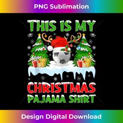 This Is My Christmas Pajamas Lights Football Christmas Tank Top - Crafted Sublimation Digital Download - Tailor-Made for Sublimation Craftsmanship