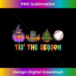 Tis The Season Pumpkin Xmas Tree Fall Thanksgiving Baseball Tank Top - Innovative PNG Sublimation Design - Rapidly Innovate Your Artistic Vision