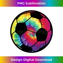 Soccer Football Tie Dye Rainbow Kids Boys Teenage Men Girls Long Sleeve - Sublimation-Optimized PNG File - Striking & Memorable Impressions