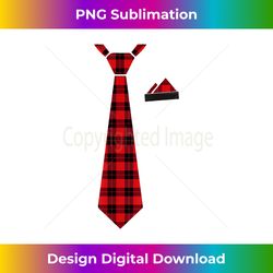 Plaid Tie Holiday Christmas breast pocket handkerchief - Chic Sublimation Digital Download - Immerse in Creativity with Every Design