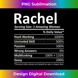 RACHEL Nutrition Personalized Name Funny Christmas Gift Idea - Edgy Sublimation Digital File - Customize with Flair