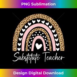 Substitute Teacher Rainbow Back To School Appreciation Women - Minimalist Sublimation Digital File - Access the Spectrum of Sublimation Artistry