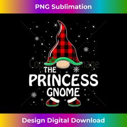 Princess Gnome Buffalo Plaid Matching Family Christmas - Urban Sublimation PNG Design - Striking & Memorable Impressions