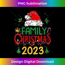 Womens Family 2023 Christmas Matching Outfits Team Santa Elf Squad V-Neck - Edgy Sublimation Digital File - Immerse in Creativity with Every Design