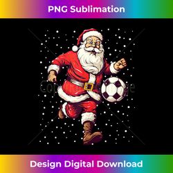 Santa Soccer Player Christmas Snow Xmas Party Tank Top - Sublimation-Optimized PNG File - Channel Your Creative Rebel