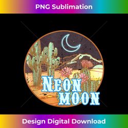 Neon Moon - Sublimation-Optimized PNG File - Crafted for Sublimation Excellence