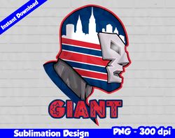 Giants Png, Football mascot, giants t-shirt design PNG for sublimation, mexican wrestler style