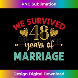 We Survived 48 Years of Marriage Couple 48th Anniversary - Bohemian Sublimation Digital Download - Challenge Creative Boundaries