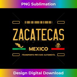 Zacatecas License Plate Aesthetic, Zacatecas Tank Top - Edgy Sublimation Digital File - Spark Your Artistic Genius