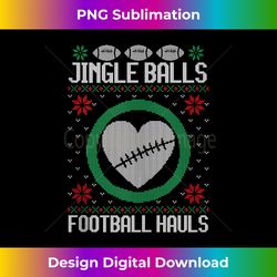 Jingle Balls Football Hauls Ugly Xmas Football Christmas Tank Top - Sublimation-Optimized PNG File - Reimagine Your Sublimation Pieces