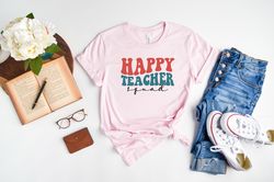 Happy Teacher Squad Shirt, Teacher Shirt, Teacher Appreciation T-Shirt, 2nd Grade Teacher Tee, Math Teacher Shirt, Speci
