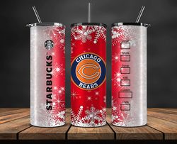 Chicago Bears Christmas Tumbler Png, NFL Merry Christmas Png, NFL, NFL Football Png 39