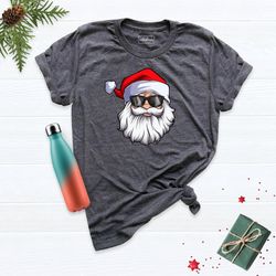 Christmas Santa Head Shirt, Cute Christmas Shirt, Santa Shirt Gift, Christmas Graphic, Santa T-Shirt, Holiday Shirt Slee
