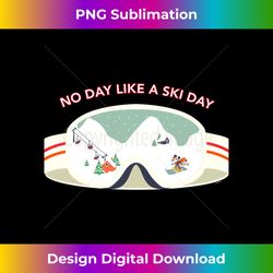 Disney Mickey Mouse Winter Skiing No Day Like a Ski Day Long Sleeve - Chic Sublimation Digital Download - Spark Your Artistic Genius