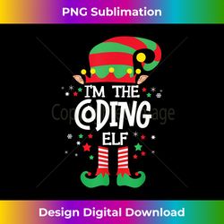 I'm the Coding Elf Family Group Matching Christmas Pajama - Futuristic PNG Sublimation File - Pioneer New Aesthetic Frontiers