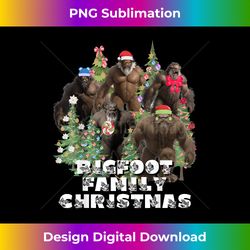 Bigfoot Family Christmas Funny Holiday Themed Gift - Vibrant Sublimation Digital Download - Chic, Bold, and Uncompromising