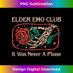 Elder Emo Club It Was Never A Phase Apparel Tank Top - Chic Sublimation Digital Download - Immerse in Creativity with Every Design