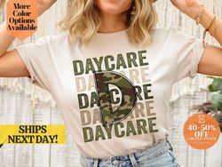 Daycare Army Camo T-Shirt - Childcare Uniform Tee, Elegant and Eye Catching army camo t shirts for Daycare
