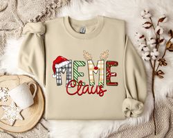 Festive MEME Claus Christmas Sweater - Grandparent's Cozy Xmas Design - Winter Fashion - Holiday Joy - Seasonal Grandpar