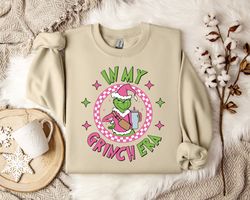 Grinch Christmas Sweatshirt, In My Festive Era Sweatshirt, Whimsical Holiday Pullover, Seasonal Vibes Jumper, Christmas