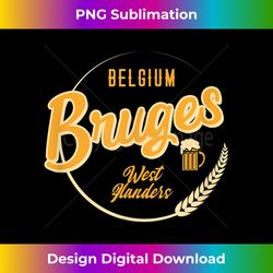 Bruges, Belgium - Belgian Retro Vacation - Bohemian Sublimation Digital Download - Tailor-Made for Sublimation Craftsmanship